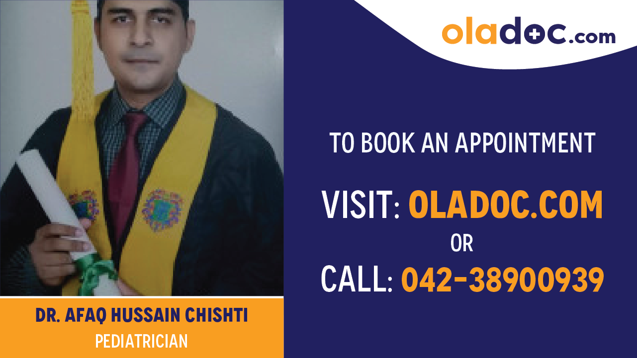 Book appointment with Dr.Afaq Hussain Chishti-best Pediatrician in Multan